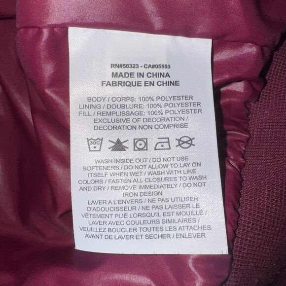 Nike Sportswear Burgundy Colorblock Sport Pack Sherpa Track Jacket Women Small - Picture 10 of 11